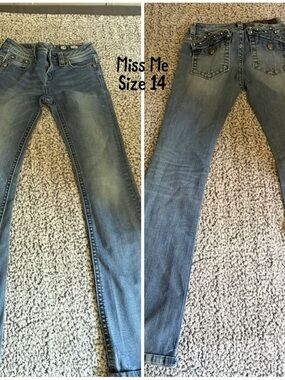 Miss Me Girls Jeans in Light Blue Wash